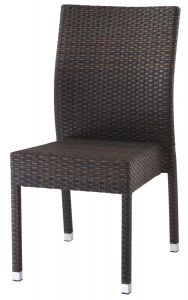 Стул плетеный Grattoni GS 916 алюминий, искусственный ротанг коричневый Фото 1