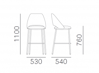 Стул барный с обивкой-thumbs-Фото3