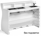 Стойка пластиковая барная с мойкой и ящиками для льда PLUST Bartolomeo полиэтилен белый Фото 1