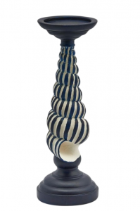 Подсвечник Ракушка EDG Candle Holder белый, синий Фото 1