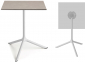 Стол ламинированный обеденный складной Scab Design Tripe Maxi Folding сталь, компакт-ламинат HPL белый, тортора шпатель Фото 1