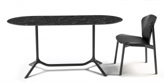 Столешница овальная Compact Laminate для подстолья Tripe Double