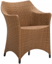 Кресло плетеное JANUS et Cie Amari алюминий, искусственный ротанг карамельный Фото 1