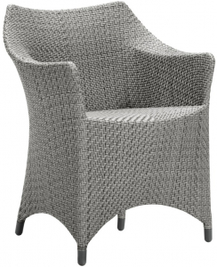 Кресло плетеное JANUS et Cie Amari алюминий, искусственный ротанг дымчатый Фото 1