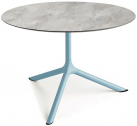 Столик ламинированный кофейный Scab Design Tripe Maxi сталь, компакт-ламинат HPL голубой, каменный Фото 1