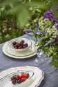 Набор десертных тарелок Gien Filet Pivoine фаянс белый, розовый Фото 6