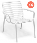 Комплект пластиковых лаунж кресел Doga Relax Set 4