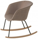 Кресло-качалка с обивкой Et al. (Metalmobil) Dunk сталь, дерево, ткань Фото 1
