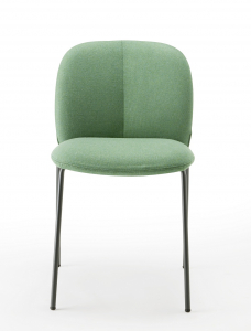 Стул с обивкой Scab Design Mentha Pop сталь, технополимер, ткань антрацит, зеленый Фото 3