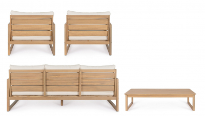 Комплект деревянной лаунж мебели Garden Relax Adrian акация, полиэстер тик Фото 7