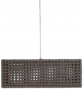Светильник плетеный подвесной DFN Wezen металл, искусственный ротанг Фото 1
