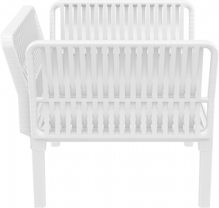 Кресло пластиковое с подушками Siesta Contract Portofino Lounge стеклопластик, полипропилен, полиэстер белый, бежевый Фото 8