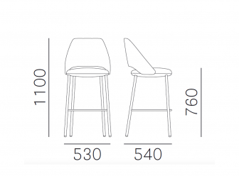 Стул барный с обивкой-thumbs-Фото3