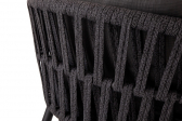 Комплект плетеной мебели Grattoni Tahiti алюминий, роуп, текстилен черный, темно-серый, черный Фото 5