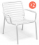 Комплект пластиковых лаунж кресел Nardi Doga Relax Set 2 стеклопластик белый Фото 4