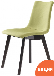 Стул с обивкой Scab Design Natural Zebra Pop бук, поликарбонат, ткань венге, салатовый Фото 1