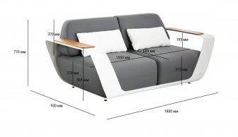 Диван двухместный с подушками-thumbs-Фото3
