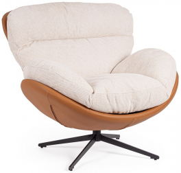 Кресло кожаное с подушкой-thumbs-Фото1