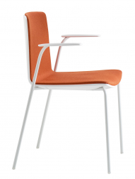 Кресло пластиковое с обивкой-thumbs-Фото1