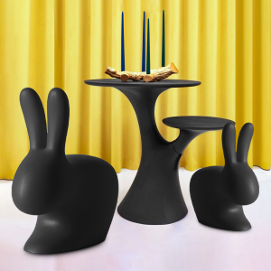 Стол пластиковый Qeeboo Rabbit Tree полиэтилен черный Фото 9
