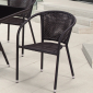 Кресло плетеное Afina Y137B Dark brown искусственный ротанг, сталь темно-коричневый Фото 5