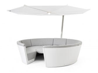 Зонт дизайнерский с подсветкой Ø3.3 м Kosmos Round + LED Light