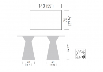 Стол ламинированный Roller Table
