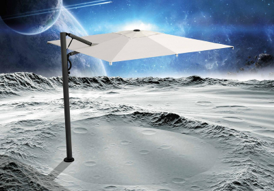 Зонт профессиональный 3х4 м Scolaro Astro Carbon алюминий, акрил графит, слоновая кость Фото 13