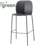 Стул пластиковый полубарный Mentha Go Green