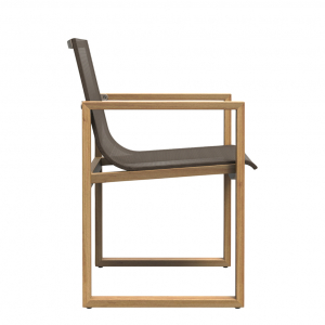 Кресло деревянное JANUS et Cie Matisse Teak тик, алюминий, поливинил натуральный, мокко Фото 6