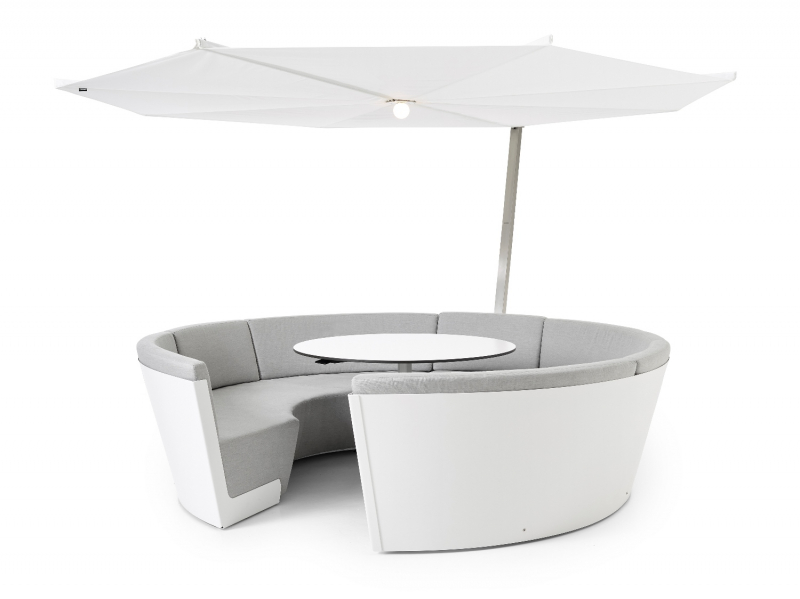 Зонт дизайнерский с подсветкой Ø3.3 м Kosmos Round + LED Light
