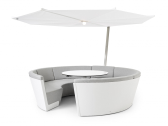 Зонт дизайнерский с подсветкой Ø3.3 м Kosmos Round + LED Light