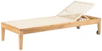 Шезлонг-лежак деревянный плетеный-thumbs-Фото1