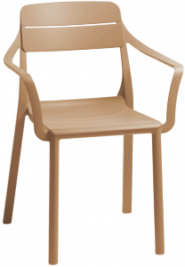 Кресло пластиковое Nardi Cassia стеклопластик капучино Фото 1