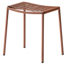 Табурет металлический плетеный PEDRALI Philía сталь, роуп терракотовый Фото 1