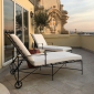 Шезлонг-лежак металлический с матрасом JANUS et Cie Amalfi сталь, акрил сланцевый Фото 7
