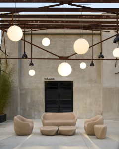 Столик пластиковый журнальный SLIDE Reborn Standard полиэтилен миндальный бежевый Фото 17