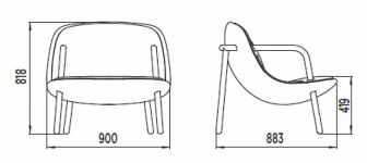 Лаунж кресло с обивкой-thumbs-Фото3
