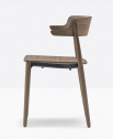 Кресло деревянное PEDRALI Nemea алюминий, орех, фанера орех Фото 6