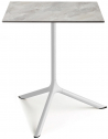 Стол ламинированный обеденный Scab Design Tripe Maxi сталь, компакт-ламинат HPL белый, каменный Фото 1