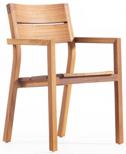 Кресло деревянное WArt Dubai ироко Фото 5