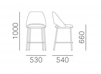 Стул полубарный с обивкой-thumbs-Фото3