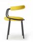 Кресло металлическое c обивкой Scab Design Koala Open сталь, технополимер, шерсть антрацит, желтый Фото 7