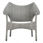 Кресло лаунж плетеное JANUS et Cie Amari алюминий, искусственный ротанг дымчатый Фото 5
