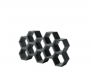 Стеллаж пластиковый книжный Hexa Standard