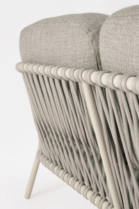 Комплект металлической лаунж мебели Garden Relax Edvige алюминий, роуп, олефин бежевый Фото 10