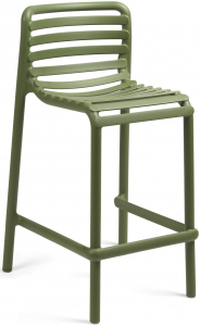 Стул пластиковый полубарный Nardi Doga Stool Mini стеклопластик агава Фото 1