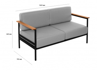 Диван двухместный с подушками-thumbs-Фото3