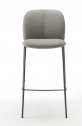 Стул полубарный с обивкой Scab Design Mentha Pop сталь, технополимер, ткань антрацит, светло-серый Фото 4