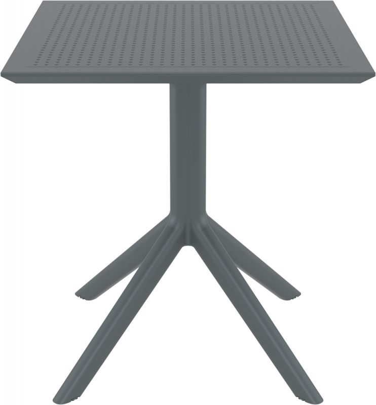 Стол пластиковый Sky Table 70, темно-серый, 700х700х740 мм